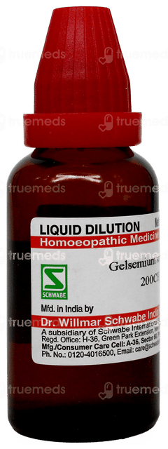 Dr Willmar Schwabe Gelsemium Sempervirens 200Ch Dilution 30Ml